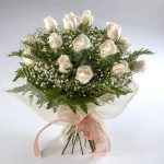 Ramo de 20 rosas blancas